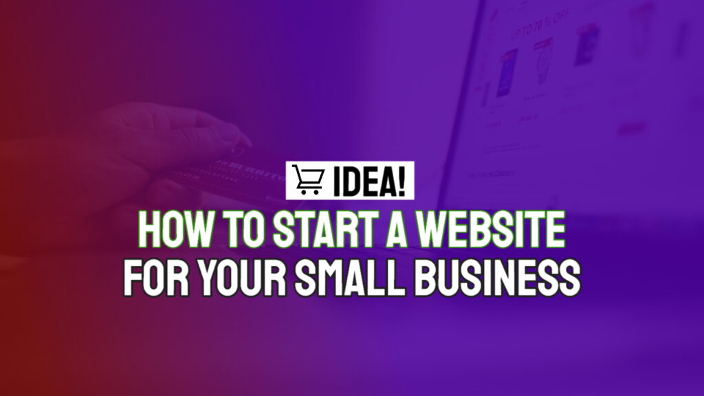 how to start a website for your small business